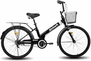 Amazon | STITCH 子供用自転車 24インチ カゴ リアキャリアー